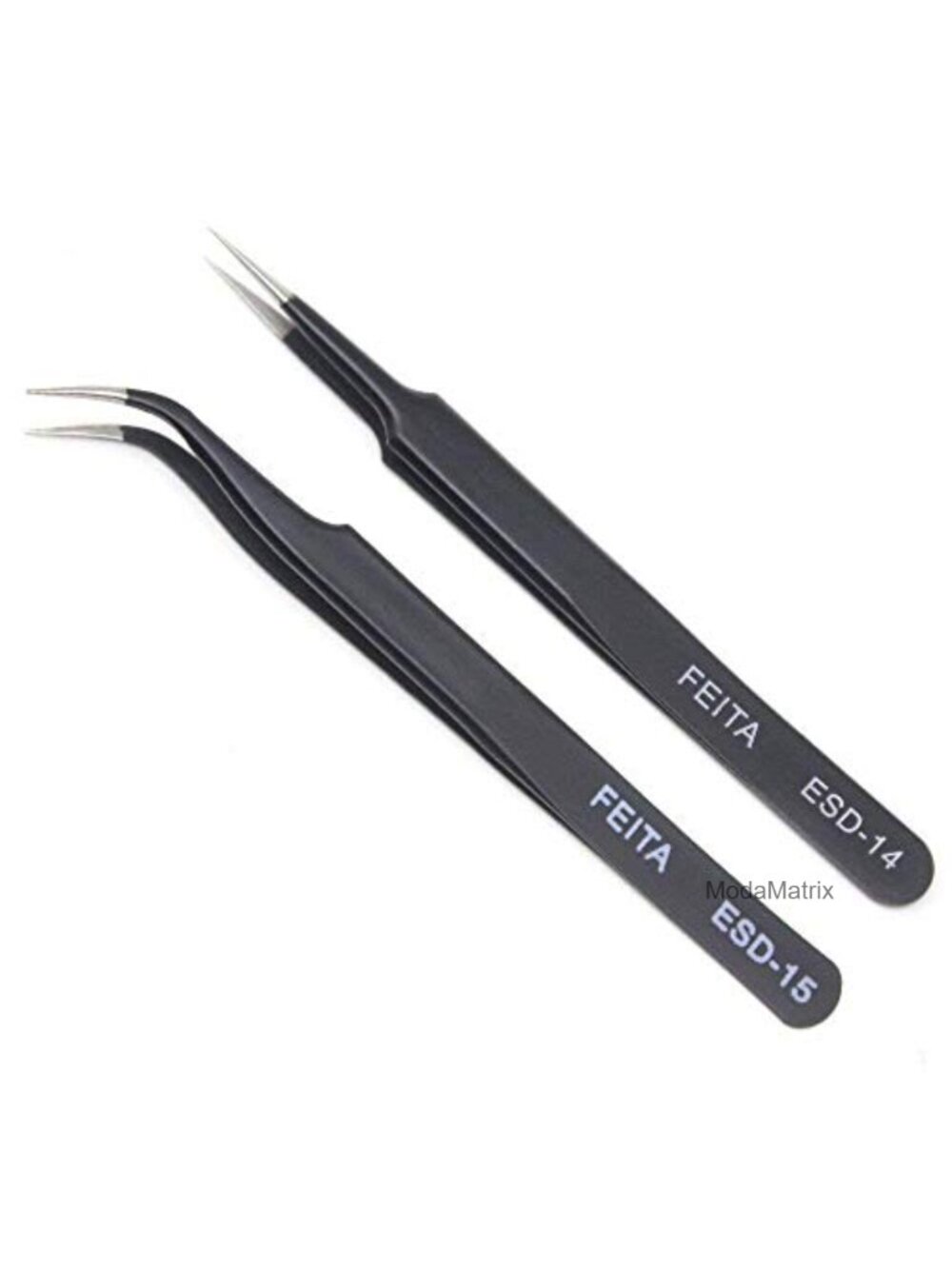 Precision Eyelash Extension Tweezers Set Straight Curved Pointed Fine Tip